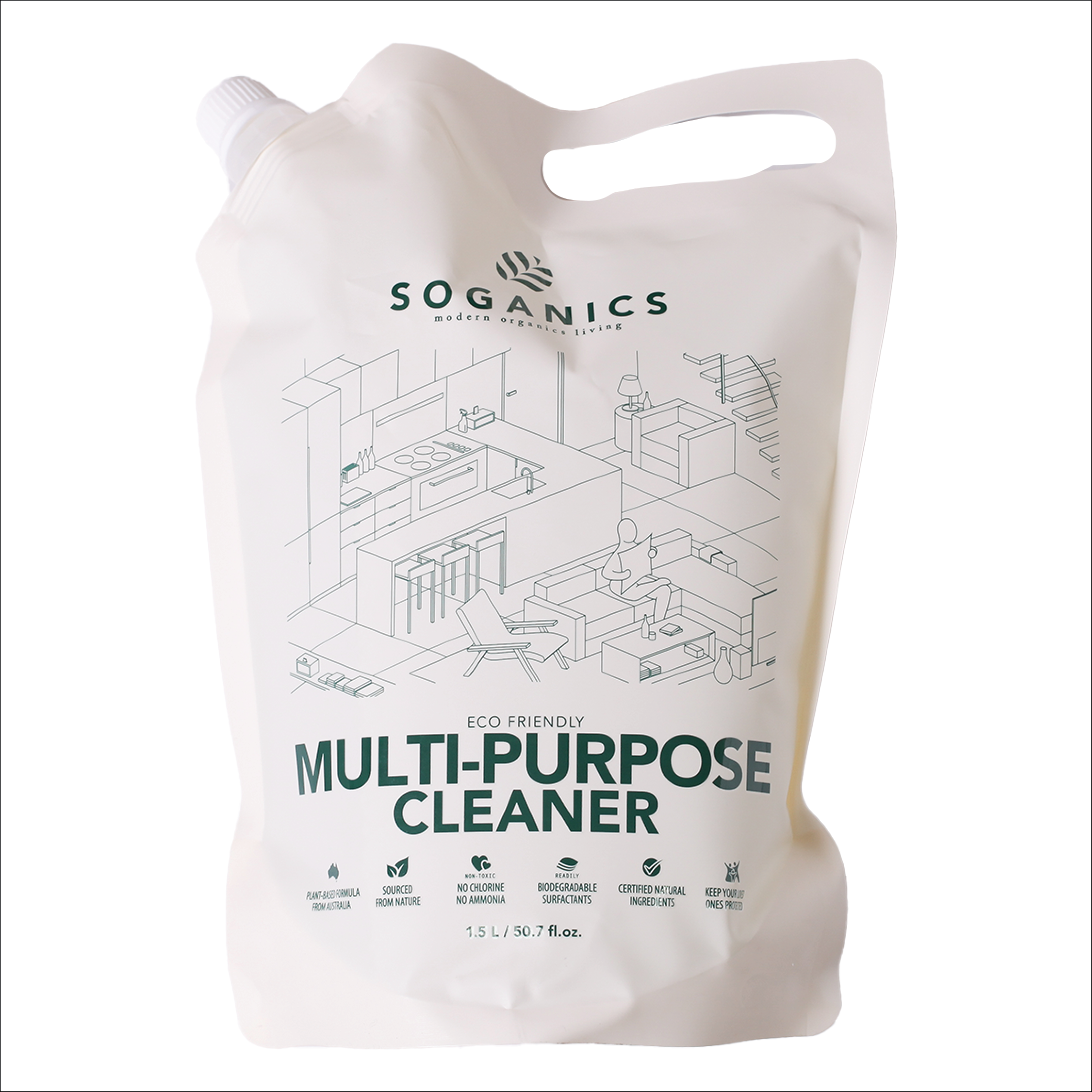 SOGANICS Multi-Purpose Cleaner Refill1.5L